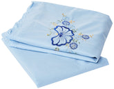 Kuber Industries Embroided Design 2 Piece Cotton Pillow Cover Set-17"x27" (Blue) Luxury Pillow Covers - CTKTC040264, 200 TC